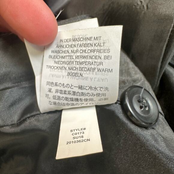 Madewell Black Lycée Drapey Blazer Suit Jacket Womens 0 Collared Oversized Fit - Picture 13 of 13